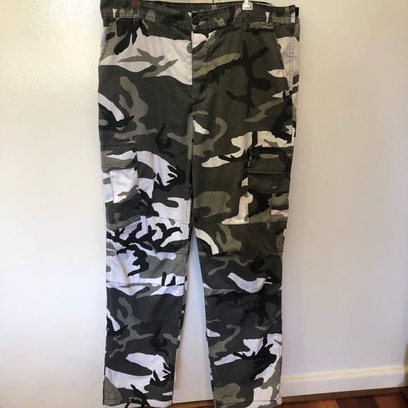 Grey Camouflage Pants 